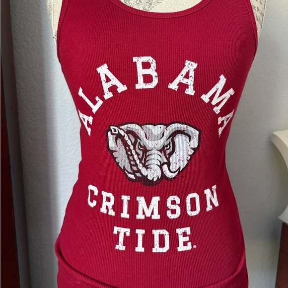 Soffe | Tops | Alabama Crimson Tide Red Ribbed Cotton Sleeveless Tank ...